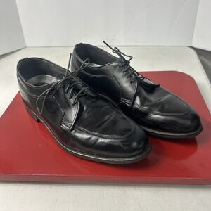 Dexter Comfort Classic Black Leather Wingtip Oxfords Dress Shoes Men 8.5